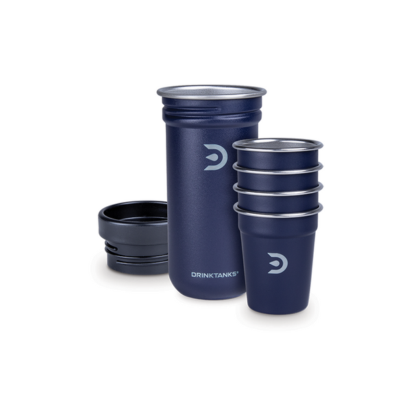 DrinkTanks Shot Glass Set - Navy