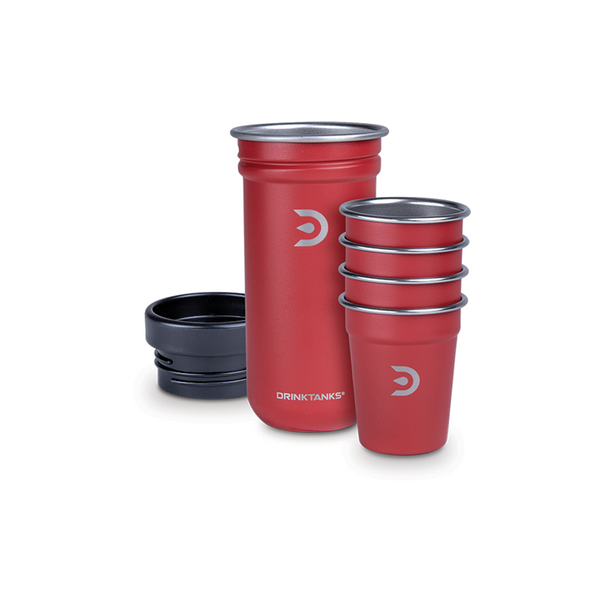 DrinkTanks Shot Glass Set - Red