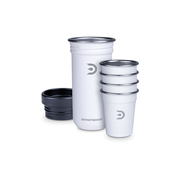 DrinkTanks Shot Glass Set -White