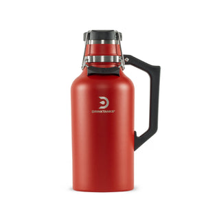 DrinkTanks 64 oz Craft Growler - Crimson